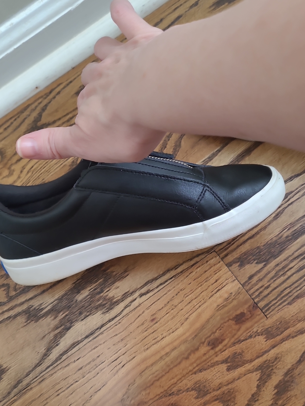 Keds Pursuit Zip Leather Slip-On Zip Sneakers Size 8 - Picture 8 of 10